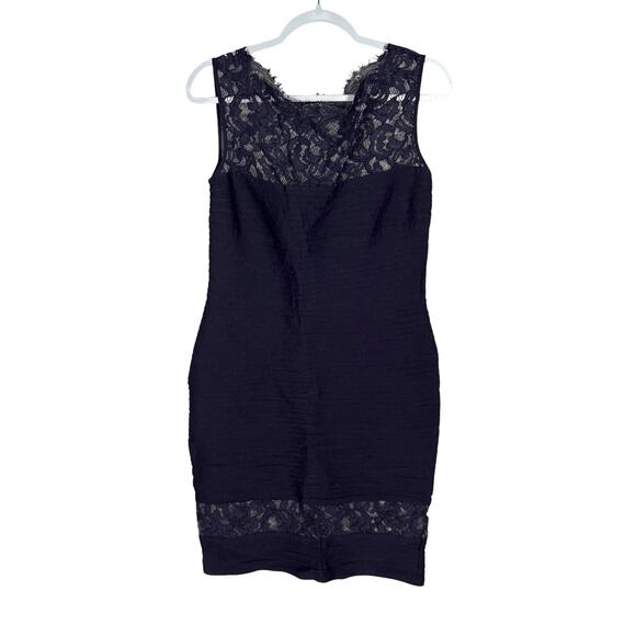 Tadashi Shoji Lace Sheath Dress Sleeveless Black Size Large - Picture 1 of 5